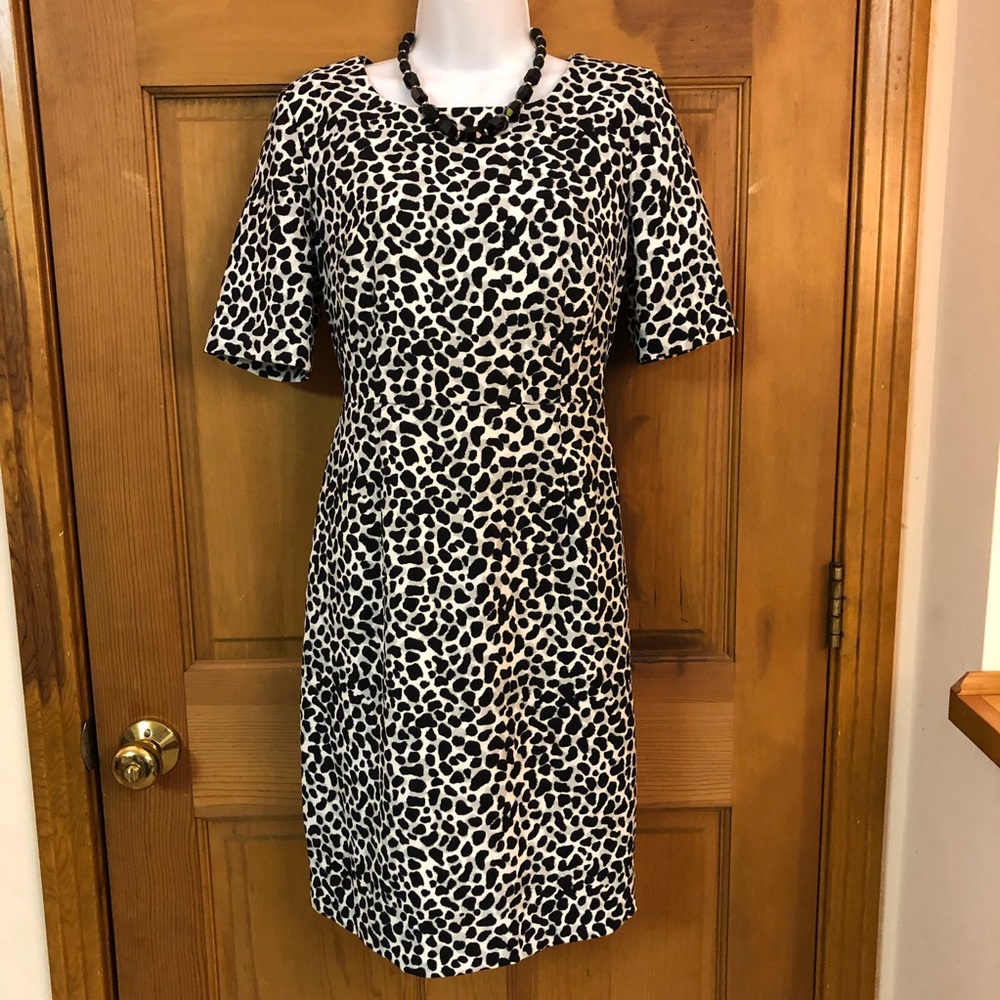 Talbots Petites Leopard Print Dress Size 4P